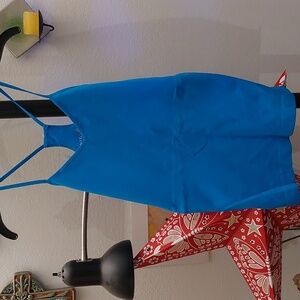 Teal racerback tank top